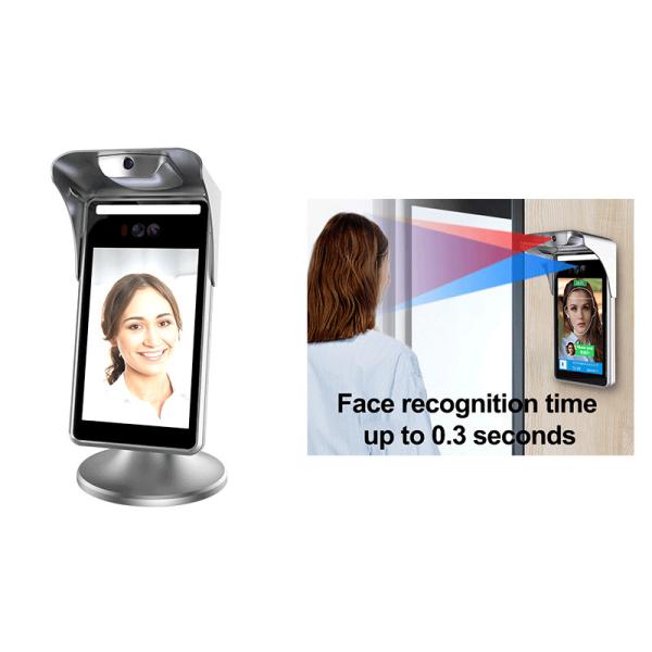 Quality Touchless 300ms Linux Face Recognition Terminal Access Control Thermometer for sale