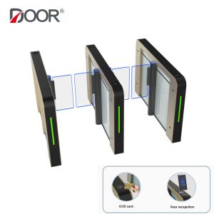 Access Control Aluminum Alloy Speed Gate Turnstile Anti Trailing Alarm