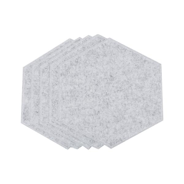 Self Adhesive Sound Absorbing Hexagon Acoustic Wall Panels Polyester Acoustic Panels