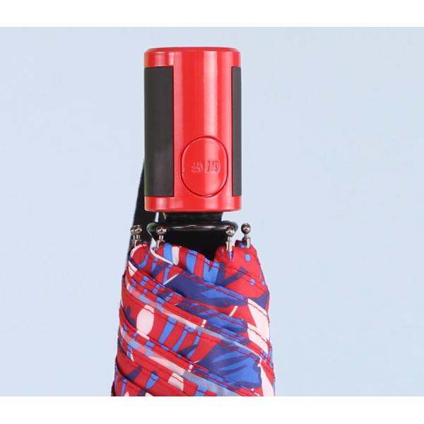 Auto open close 3 Foldable Umbrella Windproof Plastic Handle