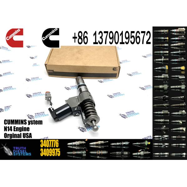 Common Rail Fuel Injector 3407776 3087807 3411385 341176 3409975 for Cummins QSN14 N14 Engine Excavator Parts
