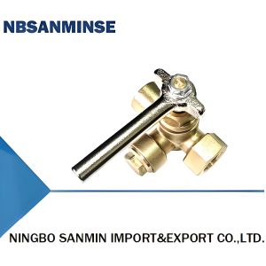 Versatile Copper Three Way Valve For 1/2 Pipe Thread And 2.5Mpa Nominal Pressure Applications