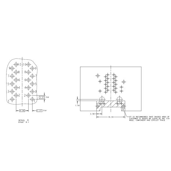 1-1840648-4 Integrated Connector Module RJ45 2X1 For Gigabit Ethernet