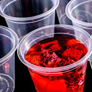 Transparent PP Injection Plastic Drinking Cups Clear and Durable