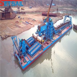 1.0m-2m High Chain Bucket Gold Dredger for Smooth Mining Operations in Shallow