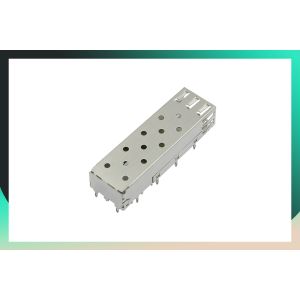 Through Hole SFP Module Connector 1489779-1 With Metal EMI Without Light Pipe