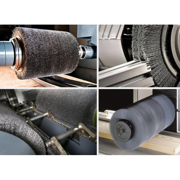 Stainless Steel Wire Wound Brush Wire Roller For Machine Metal De-Rust