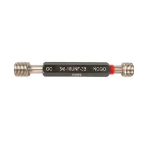 Go and Nogo Inch Thread Plug Gauge 5/8-18 UNF 3B Measuring Tool with Calibration