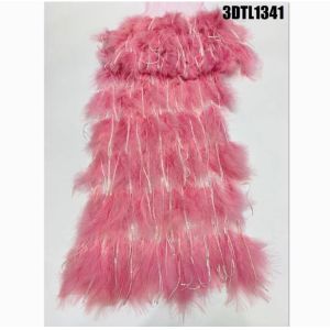 Milk Lace Fabric with Water Soluble Material and Cord Lace from Professional