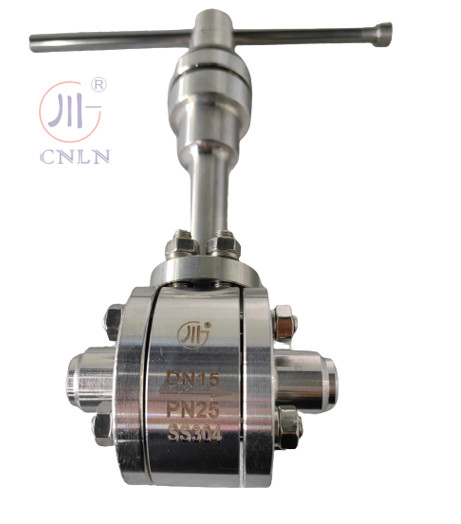DN15 Stainless Steel CDQ61F Cryogenic Ball Valve For LNG/LOX/LN2/LAR/LCO2 Liquid