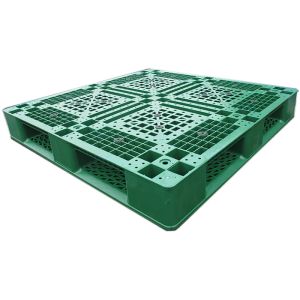 China Double Face Green Plastic Pallet Heavy Duty Alkali Resistance on sale