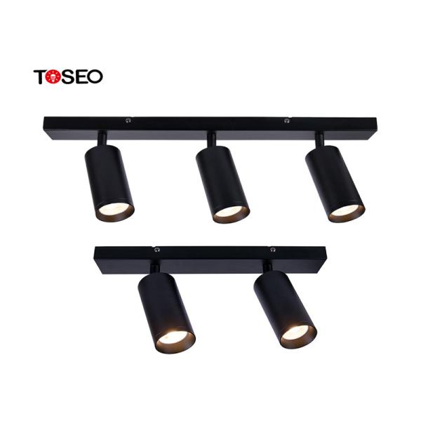 Quality GU10 Surface Mounted Downlight Adjustable Aluminium Triple Head Rotatable Spotlight for sale