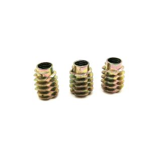 M8 Nuts That Screw Into Wood , Hex Socket Screw Inserts AISI Approved