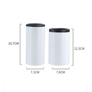12oz Sublimation Stainless Steel Can Cooler For Slim Beer And Hard Seltzer
