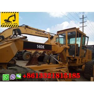 Yellow Color 123KW Power Used Caterpillar Grader 140K Good Condition For Farm