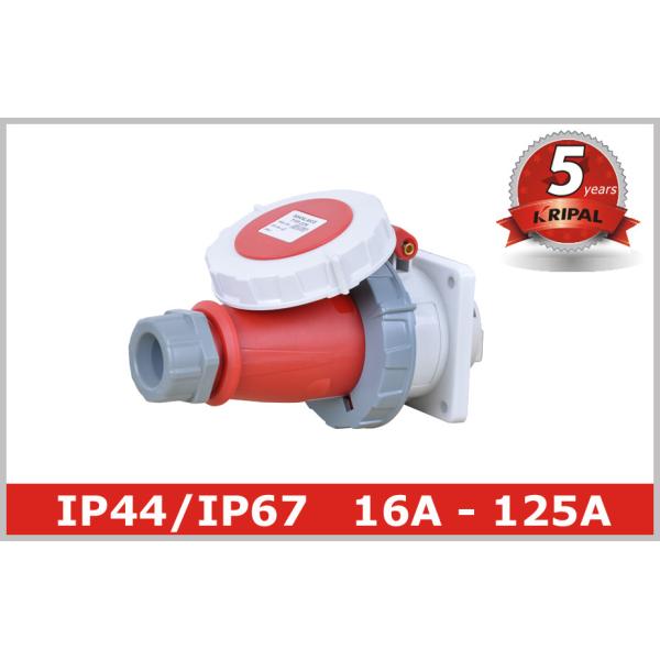 Quality CEE Single Phase Industrial Electrical Sockets And Plugs 63 Amp for sale