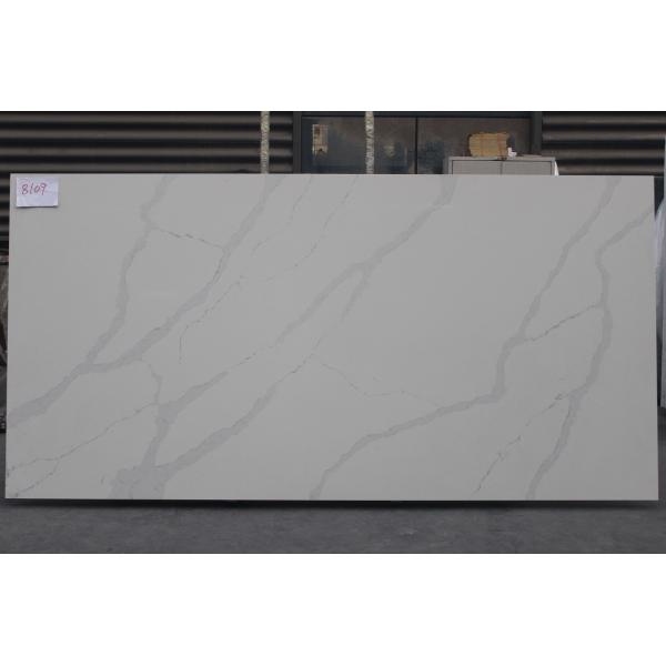 Polished Laminated Counter Tops calacatta quartz countertop White Marble Countertops
