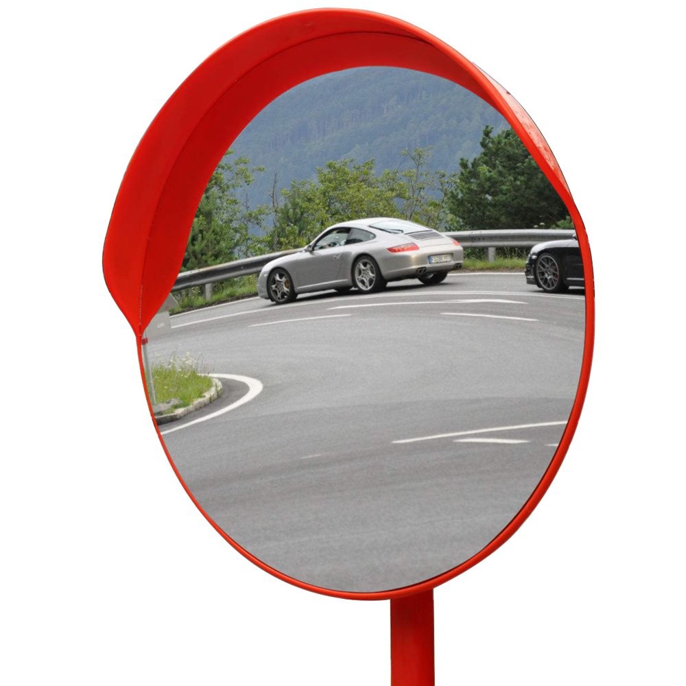 120cm External Convex Mirror with Hood Parking Lots Reflective Safety Convex