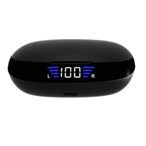 2600mAh TWS Bluetooth Earbuds 600hours Wireless Charging Case With Digital LED