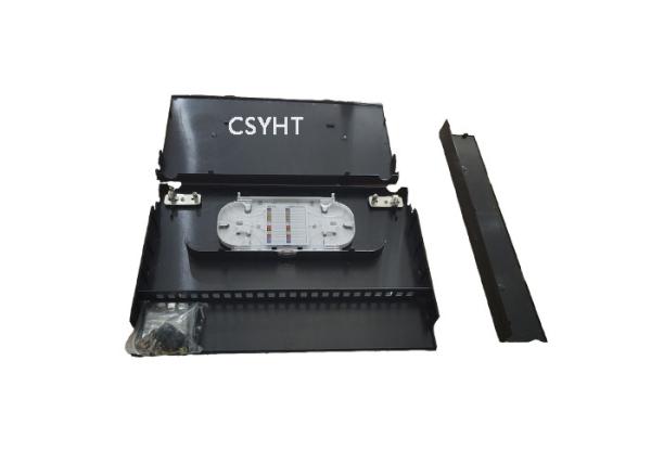 Quality FTTH 1U 12C 24C Plastic FO Patch Panel Cold Roll Steel Datacenter application for sale