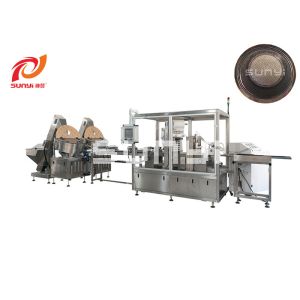 China Six Lanes Automatic Lavazza Blue Coffee Capsule Bottom Filter Sealing Machine on sale