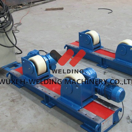 Quality Manual Control Welding Pipe Turning Rolls 40 Ton Lead Screw Adjustable Rotator for sale