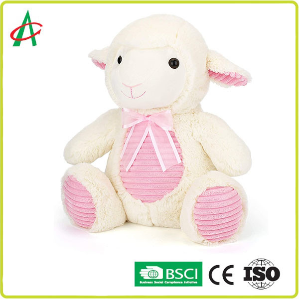 Quality No Irritation 20cm PP Cotton PV Velvet Sheep Plush Toy for sale