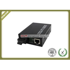 Media Converter Single Mode Fiber To Rj45 With 1 10/100M UTP Ports And 1 Fiber
