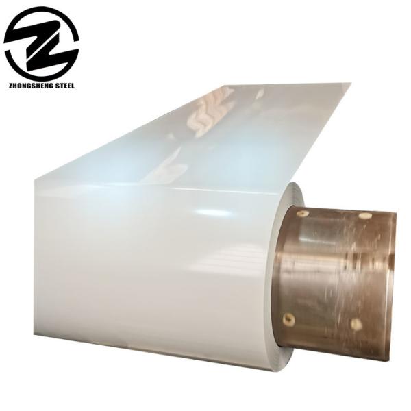 Quality 600-1500mm Width White RAL9003 Color Prepainted Galvanized PPGI Steel Coil with Punching Processing Service for sale