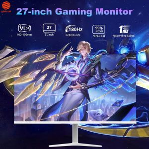 QHD IPS Panel Type 27 Inch Gaming Monitor 180Hz With RGB Lighting Adjustable