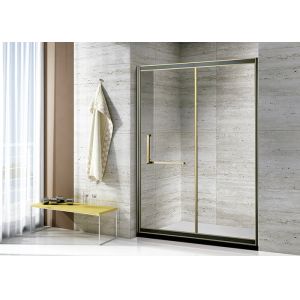 OEM Frameless Shower Wet Room with 2 Panel Sliding Shower Door