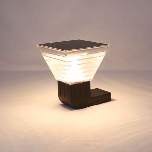 20W Square Deck to Dawn Solar Powered Wall Lights Upgraded Solar Fence Lamp