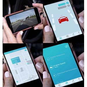 ADAS FCWS Auto DVR Camera System Lane Departure Warning 5 Functions In 1
