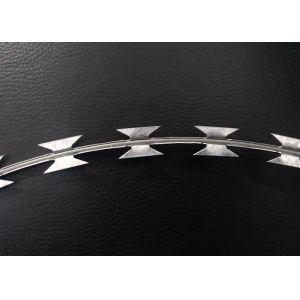 NATO Razor Wire Strips With Hot Dipped Rolled Plate Blade Erosion Resistant