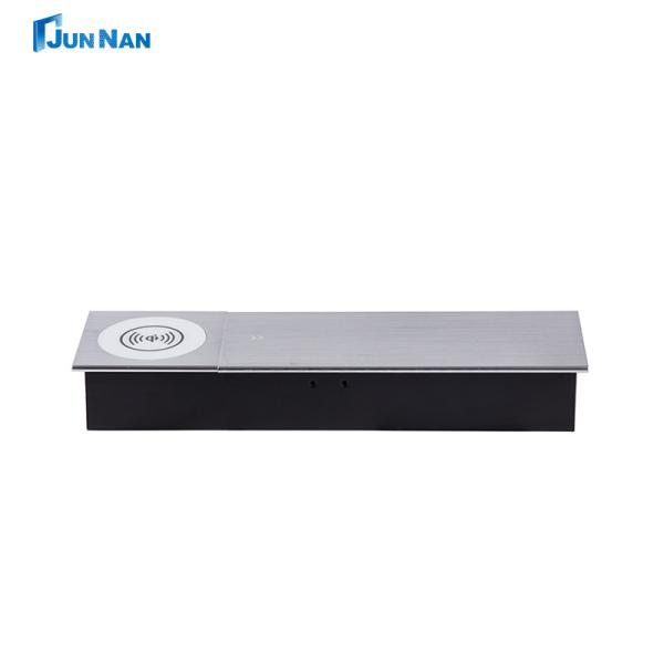 Quality Aluminium Table Socket with Integrated Wireless Charging and Network Interface for sale