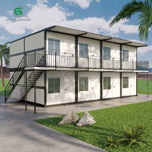 20ft Foldable Prefab House Double-Storey Modern Construction Site Workers