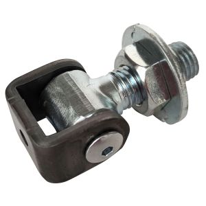 Metal Adjustable Swing Gate Hinge Hardware Heavy Duty Short Bolt With Nut Round