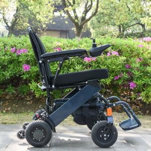 Wholesale 6km/H Lightweight Foldable Electric Wheelchair Aluminum from china suppliers