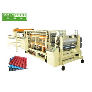 Wholesale High Productivity PVC Color Glazed Tile Forming Machine SJZS80 / 156 + SJ50 / 30 from china suppliers