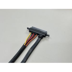 SATA 7+15 pin data power connector cable, flat ribbon wire harness to 22-pin PCB