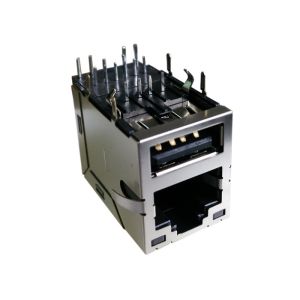 1-1909119-4 Shielded Rj45 No Magnetic Module Jack