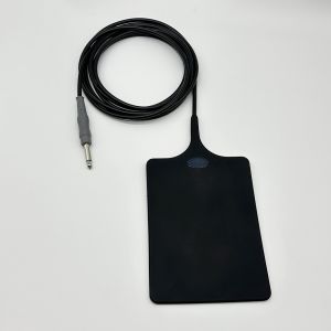 Child Reusable Silicon Patient Plate Negative Return 6.3mm black