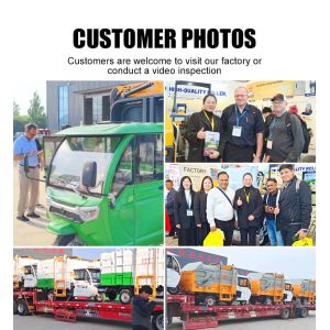 Factory Price Mini Electric Tricycle Garbage Trucks 3CBM Garbage Collection