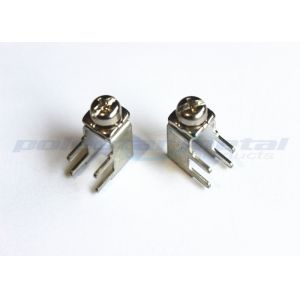 Horizontal / Vertical M3 M4 Screw PCB Wire Terminals Connectors 45° Configuratio