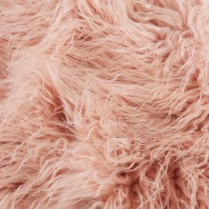 Customize Color Long Pile Artificial Mongolian Fur Fabric in Plain Style from