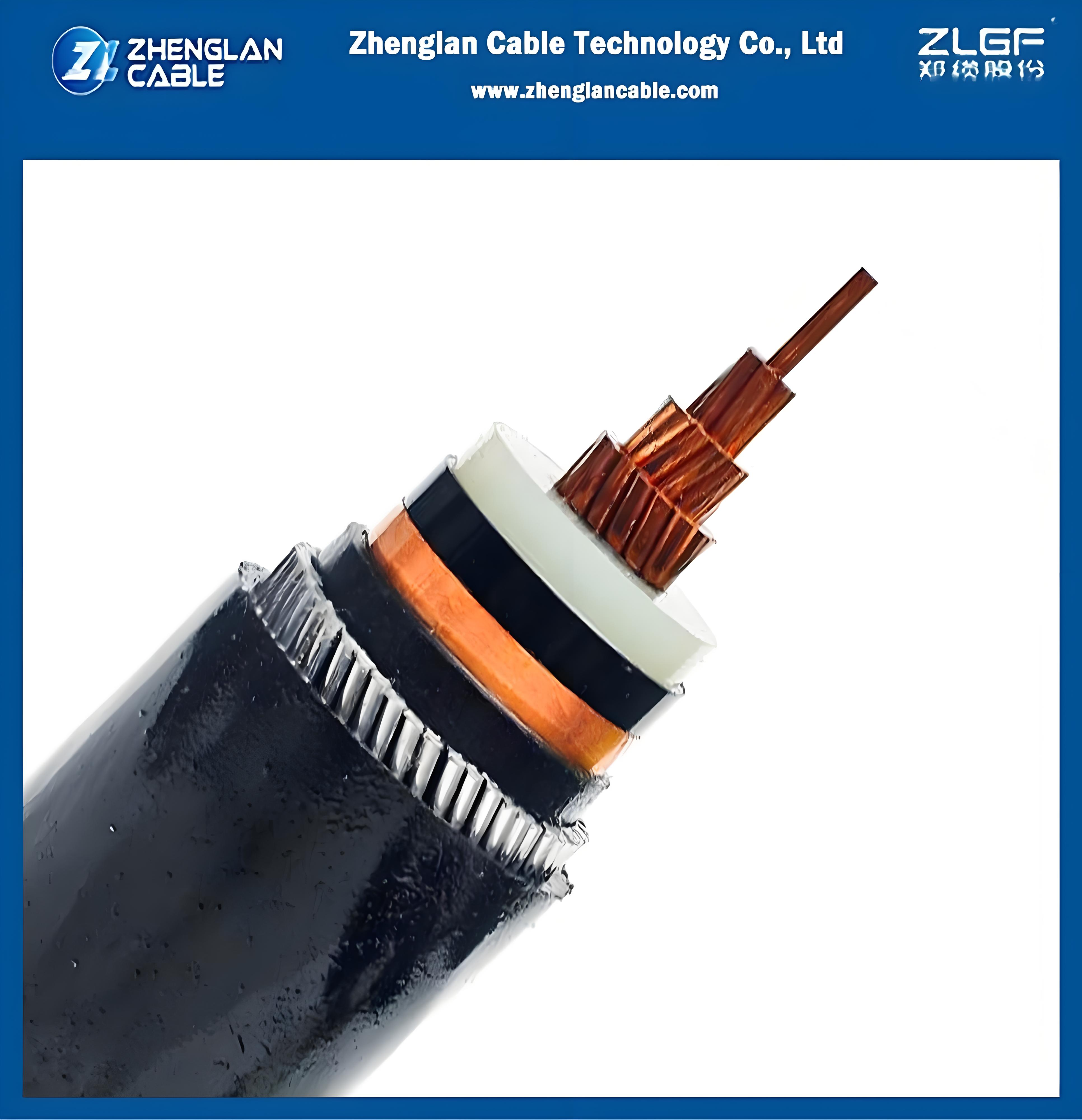 19/33kv Medium Voltage Power Cable AWA Armored Cable 1x240mm2 CU/SC/XLPE/SC/CWS