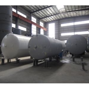 Horizontal 16MnDR Oxygen Cryogenic Liquid Tank 5 Cubic Meter