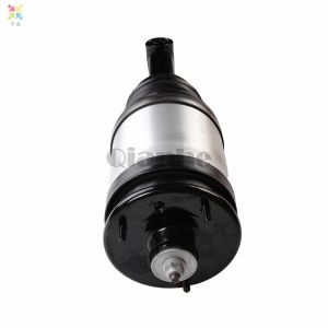 Complete rear suspension strut with shock absorber and air suspension bag for