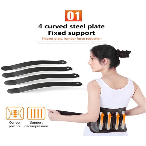 Adjustable Medical Warm Waist Support Belt Leather Unisex