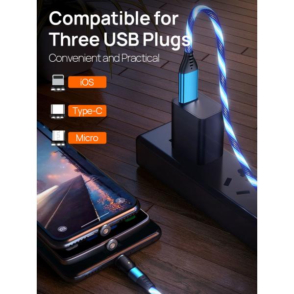 480Mbps Magnetic USB Charging Cable 8000 Times Explosionproof